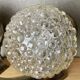 Pair of 1970s brass and glass wall sconces