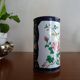 Cloisonné enamel pencil pot on copper