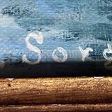 HST painting from the early 20th century "La Sorgue" (Aveyron) signed Chevalier + frame