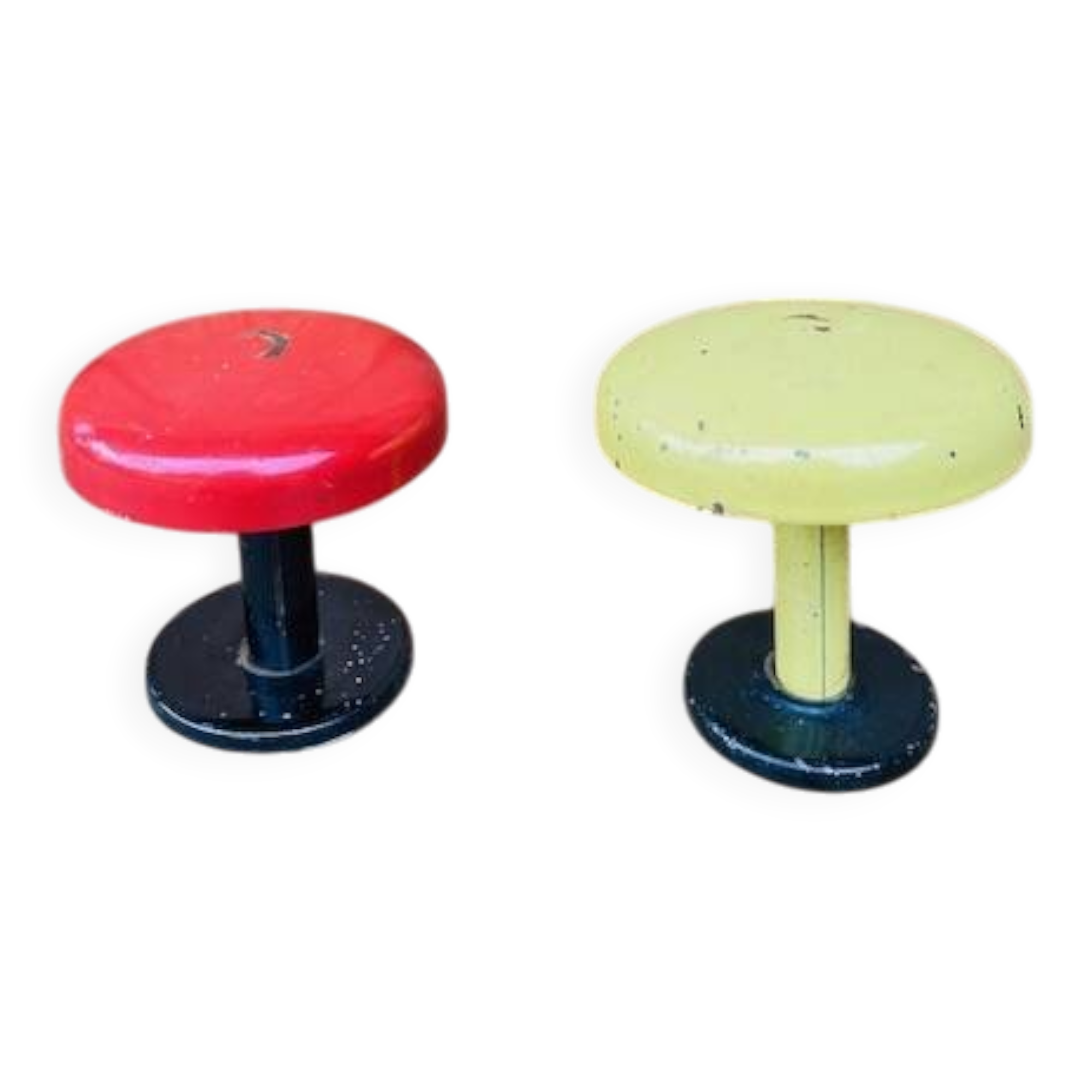 Vintage metal coat hooks duo