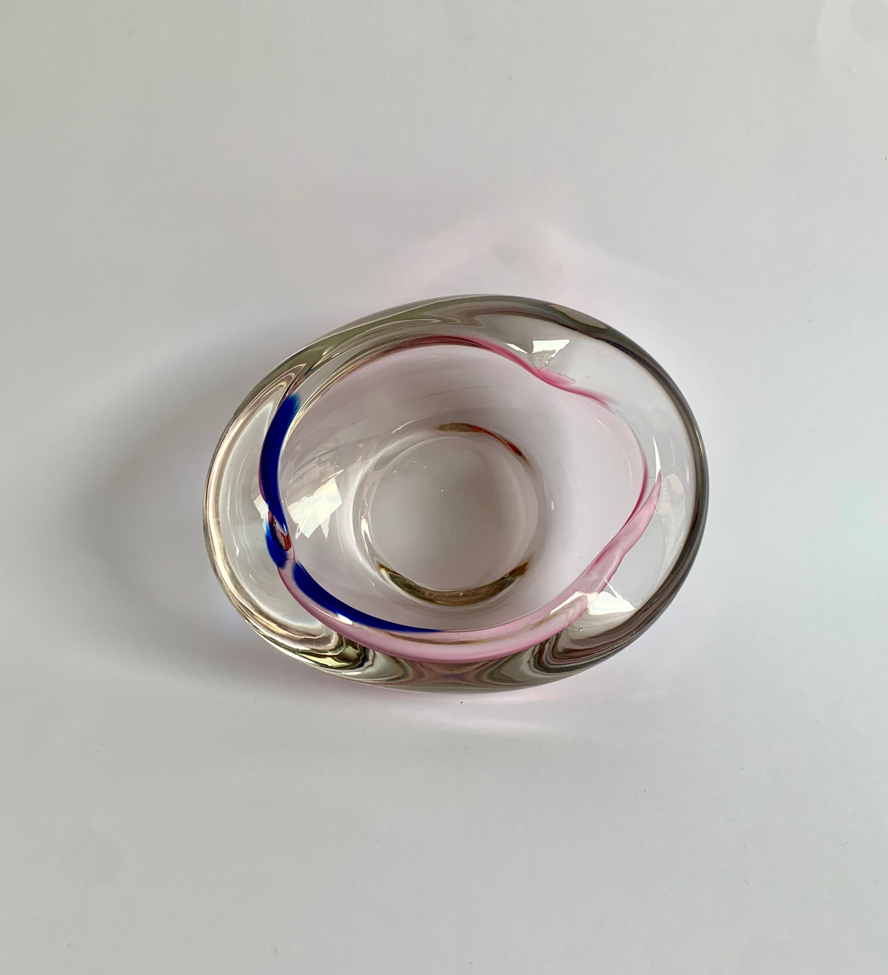 Ashtray by Jozef Hospodka for Chribska Sklarna, 1960