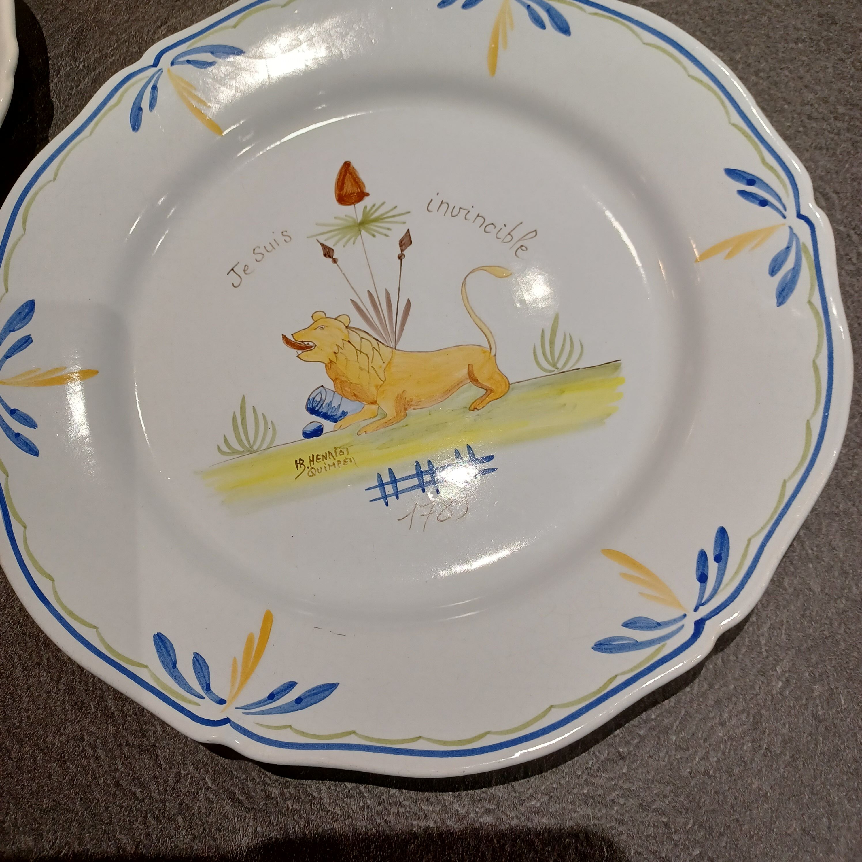 3 plates H Henriot bicentenaries of the revolution 1789-1989