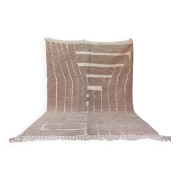 Tapis berbère marocain marron taille 2/3 m