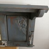 Wooden wall coat holder