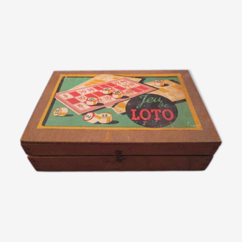 Boite de jeux de loto ancienne