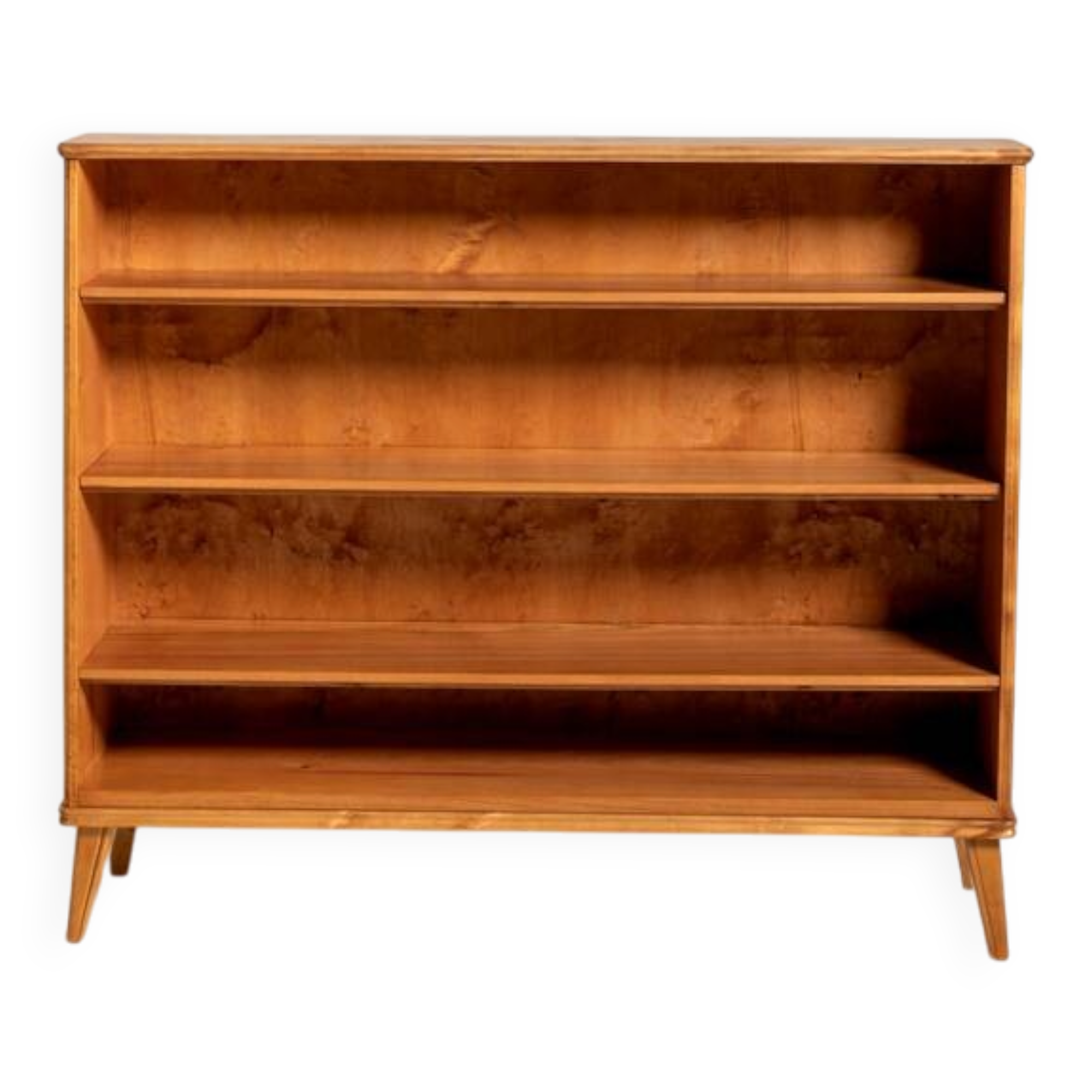 Scandinavian Elm Bookcase, 1940s/50s