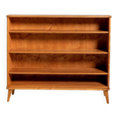 Scandinavian Elm Bookcase, 1940s/50s