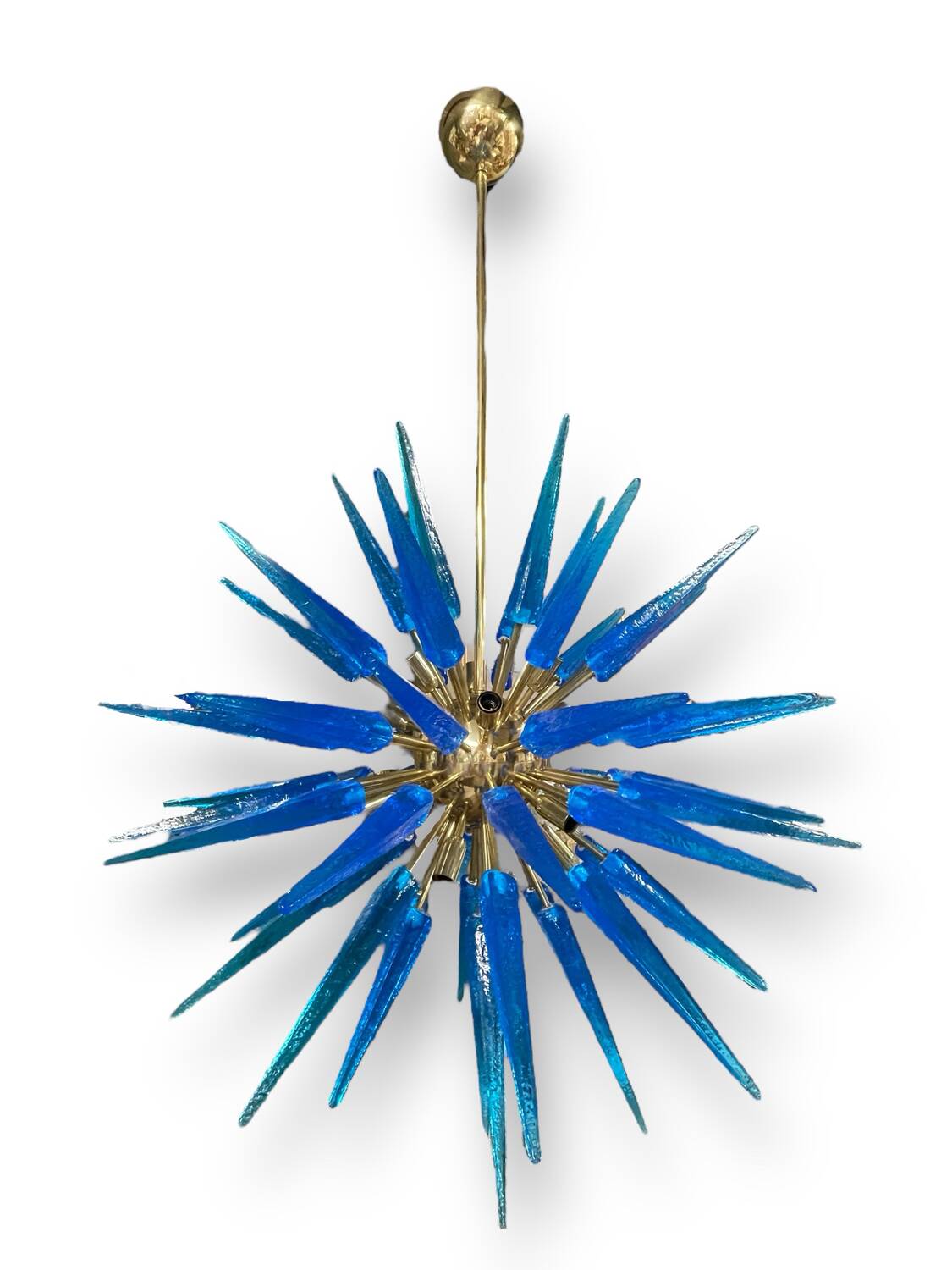 Large murano glass chandelier sputnik style 12 lights
