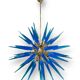 Large murano glass chandelier sputnik style 12 lights