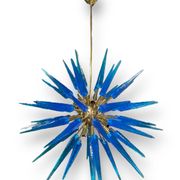 Important lustre en verre de murano style spoutnik 12 lumières
