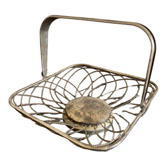 Silver fruit basket