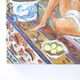 Painting, odalisque women's painting, 90s