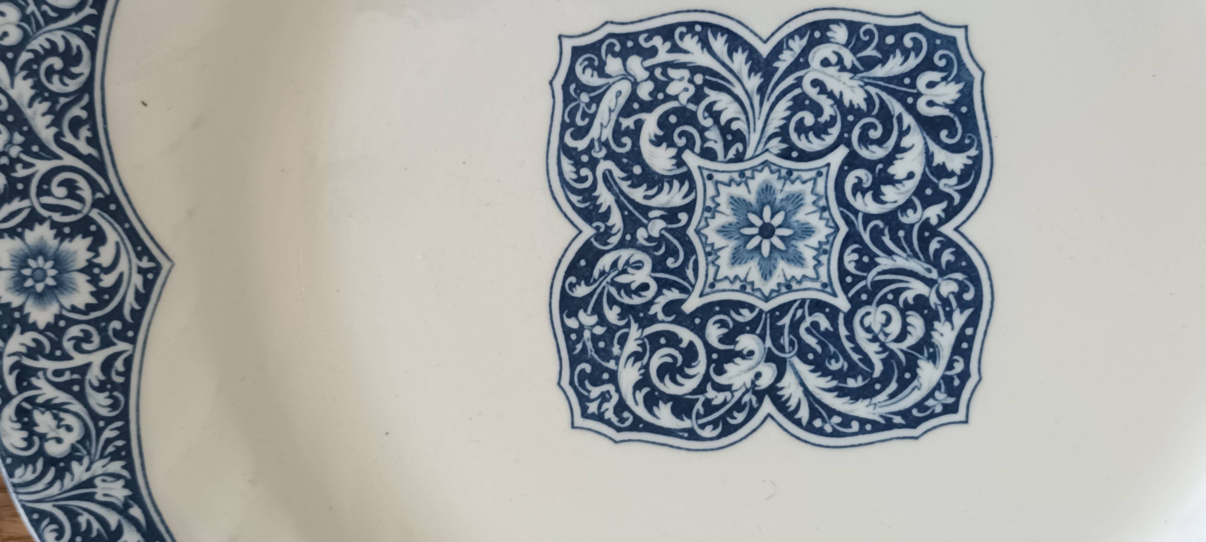 Moorish dessert plates from Gien