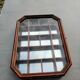 Wall display case for miniature with octagonal compartments
