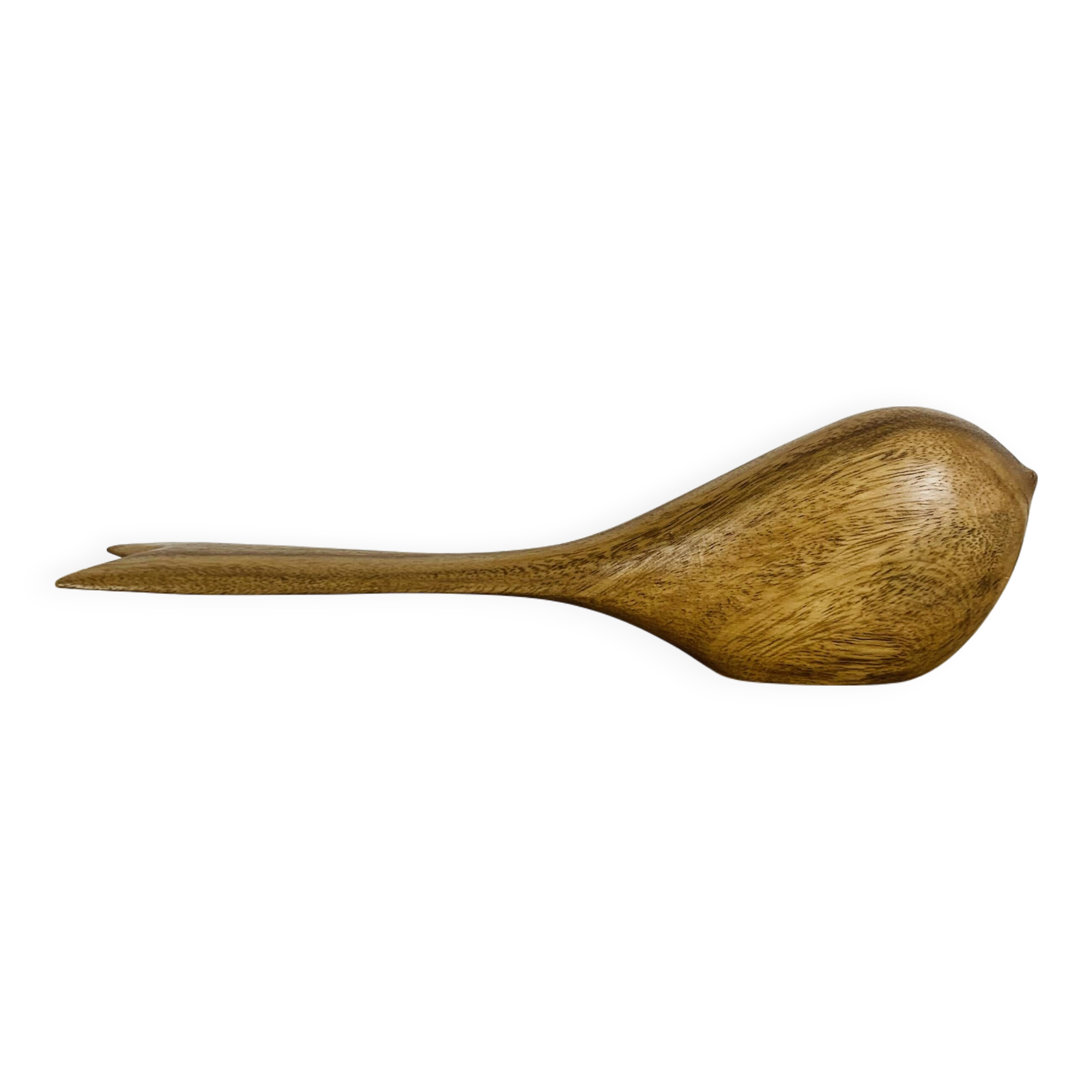 Vintage wooden bird sculpture