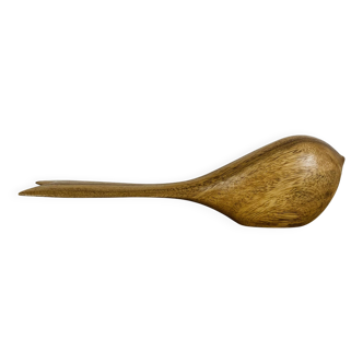 Vintage wooden bird sculpture