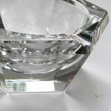 Cendrier en cristal massif