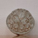 Ancien pique fleur forme boule en verre de Reims France 12cm
