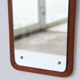 Vintage Scandinavian teak mirror – 1960s