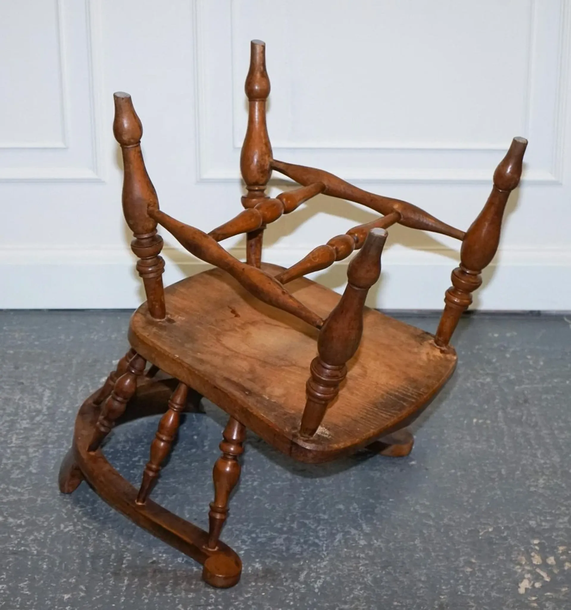 Edwardian Oak Captain's Chair for Smokers, 1900s