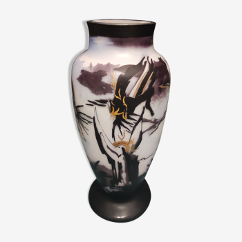 Art Deco multilayer glass vase