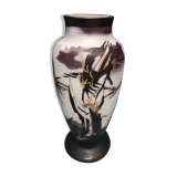 Vase en verre multicouche art déco
