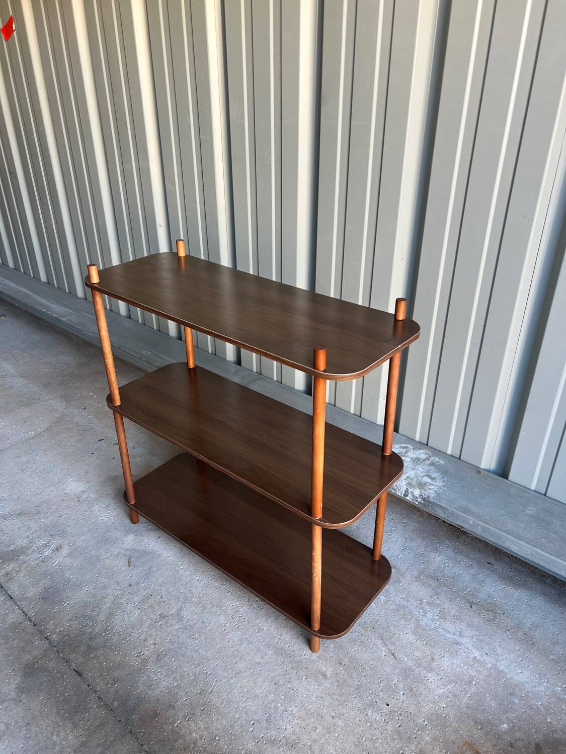 Designer wooden shelf