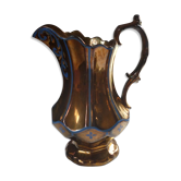 English pitcher in Jersey faience