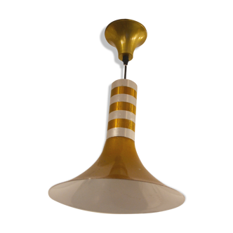 Golden yellow scandinavian hanging lamp