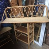 Rattan shelf