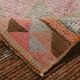 Tapis de course vintage en laine fait main marron orange 3x10, 103x323Cm SK 18245