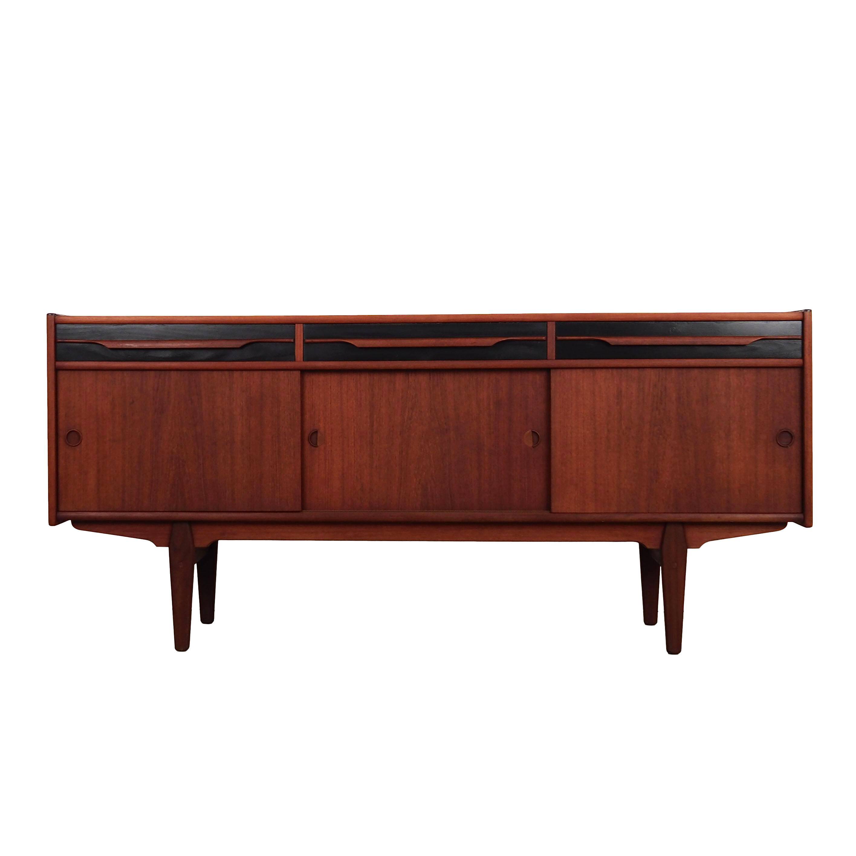 Teak sideboard, Danish design, 1970s, produced in Denmark