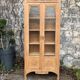 Parisian glass cabinet art deco raw wood 1930