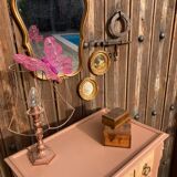 Petite commode ART DÉCO esprit coiffeuse terracotta
