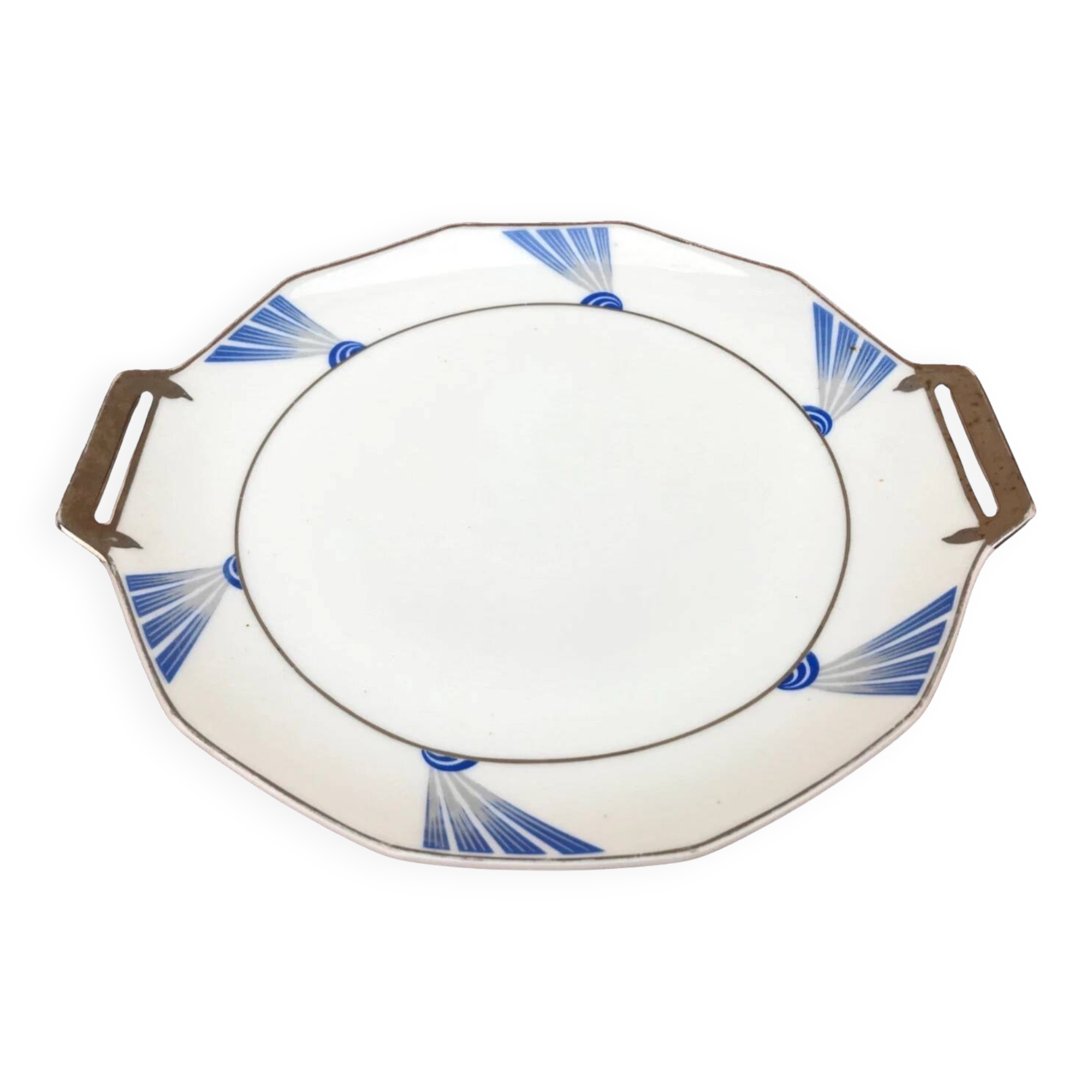 Art Deco 1920s Limoges Porcelain Plate MG (Mavaleix and Granger)