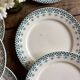 Set of 10 vintage ironstone plates by Henry of Sarreguemines.