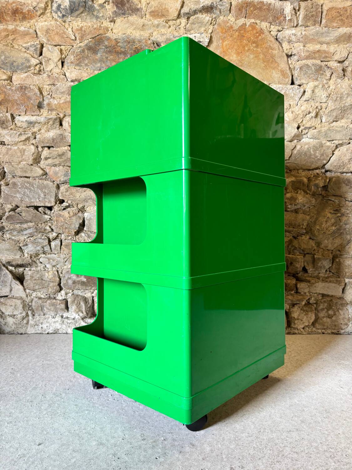 Architect's rolling cart by Giovanni Pelis for Stile Neolt 1970