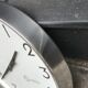 Industrial clock 30 cm functional brillie alu polished station pendulum 1960