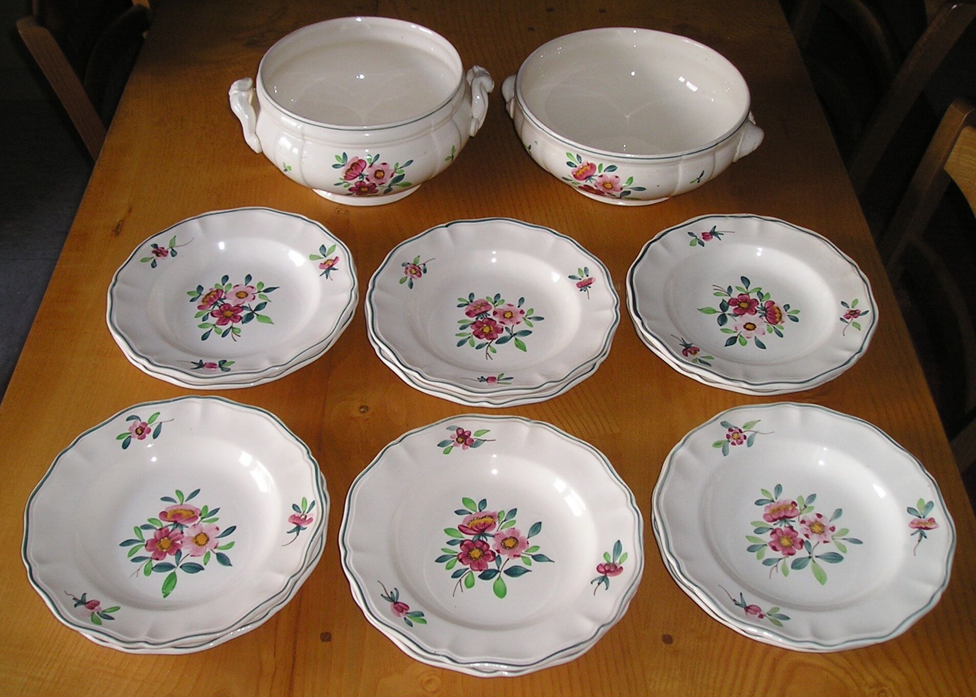 Table service 6 people Sarreguemines model "amazonas" 14 pieces