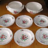 Table service 6 people Sarreguemines model "amazonas" 14 pieces
