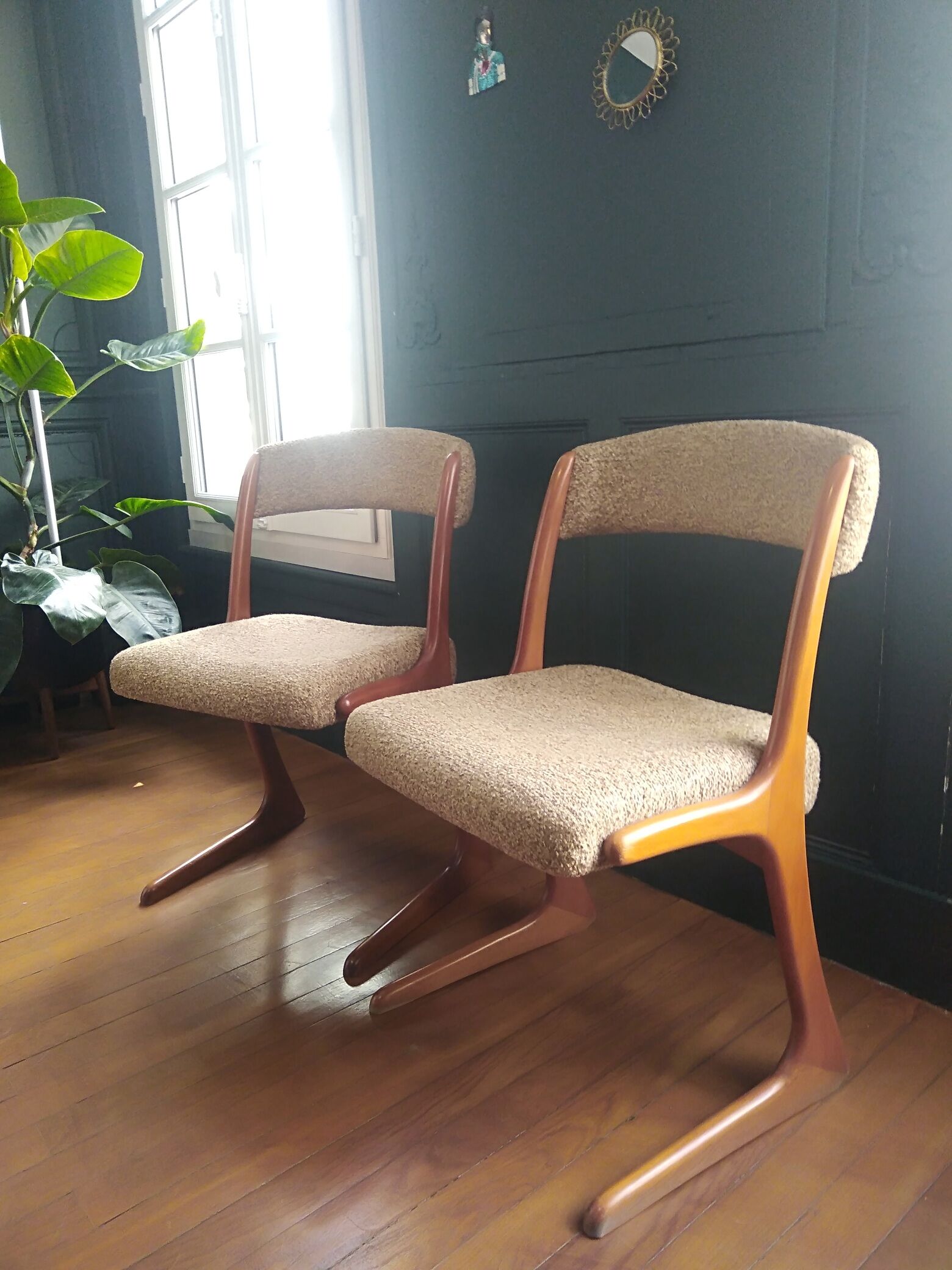 Pair of 1960s Jerk chairs
