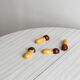 set of ceramic mushroom knife holders