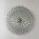 Murano glass scalloped flushmount ceiling light, Italy 1960s