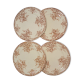 Ensemble de 4 assiettes à dessert