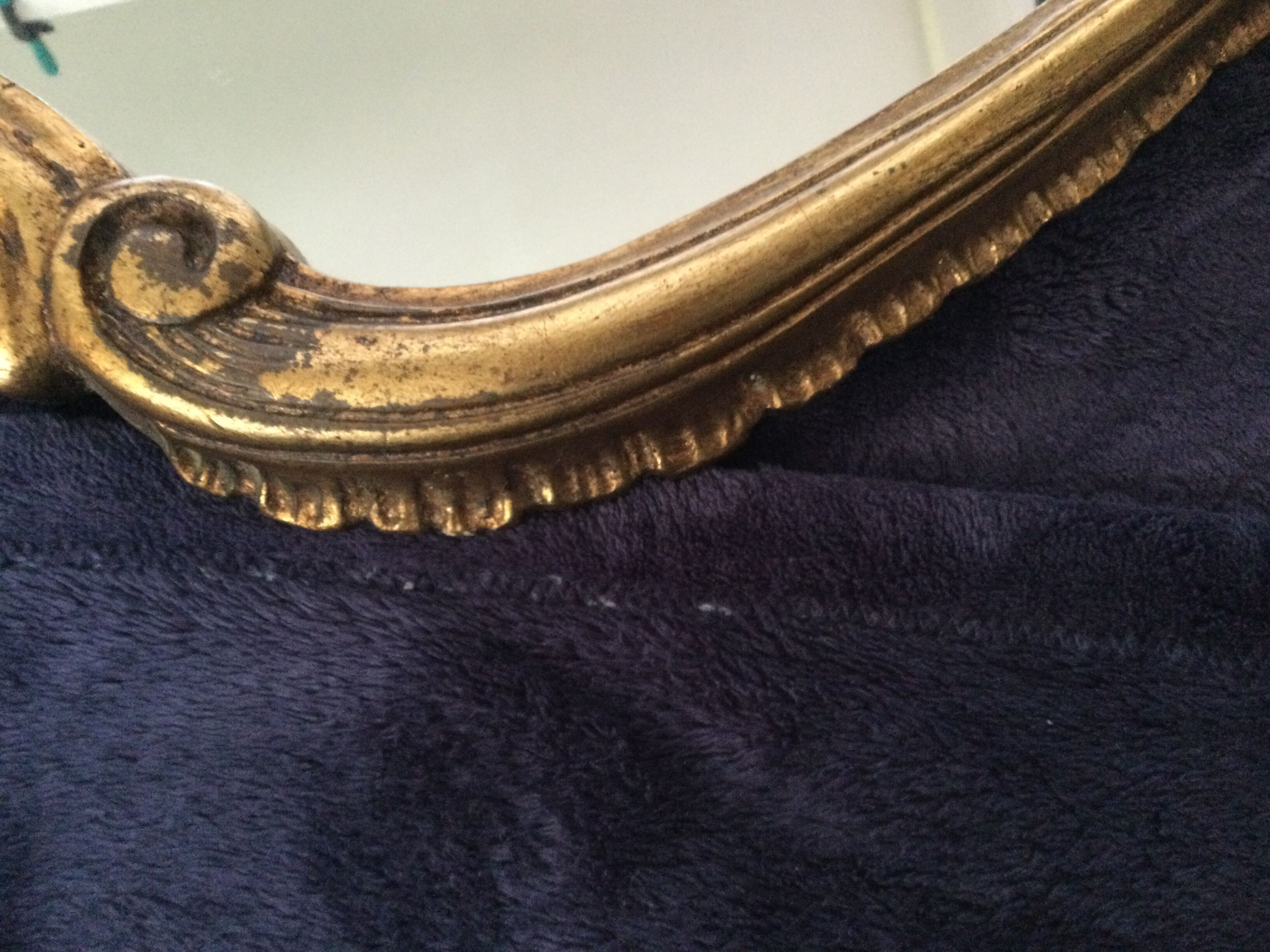 Gilded mirror Louis XV - 67x44cm