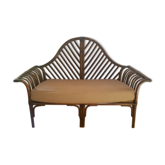 Vintage rattan sofa