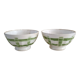 2 faceted iron earth bowls