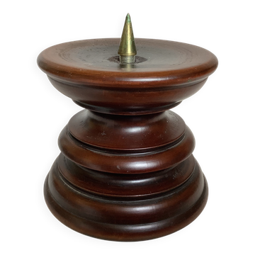 Wooden candlestick