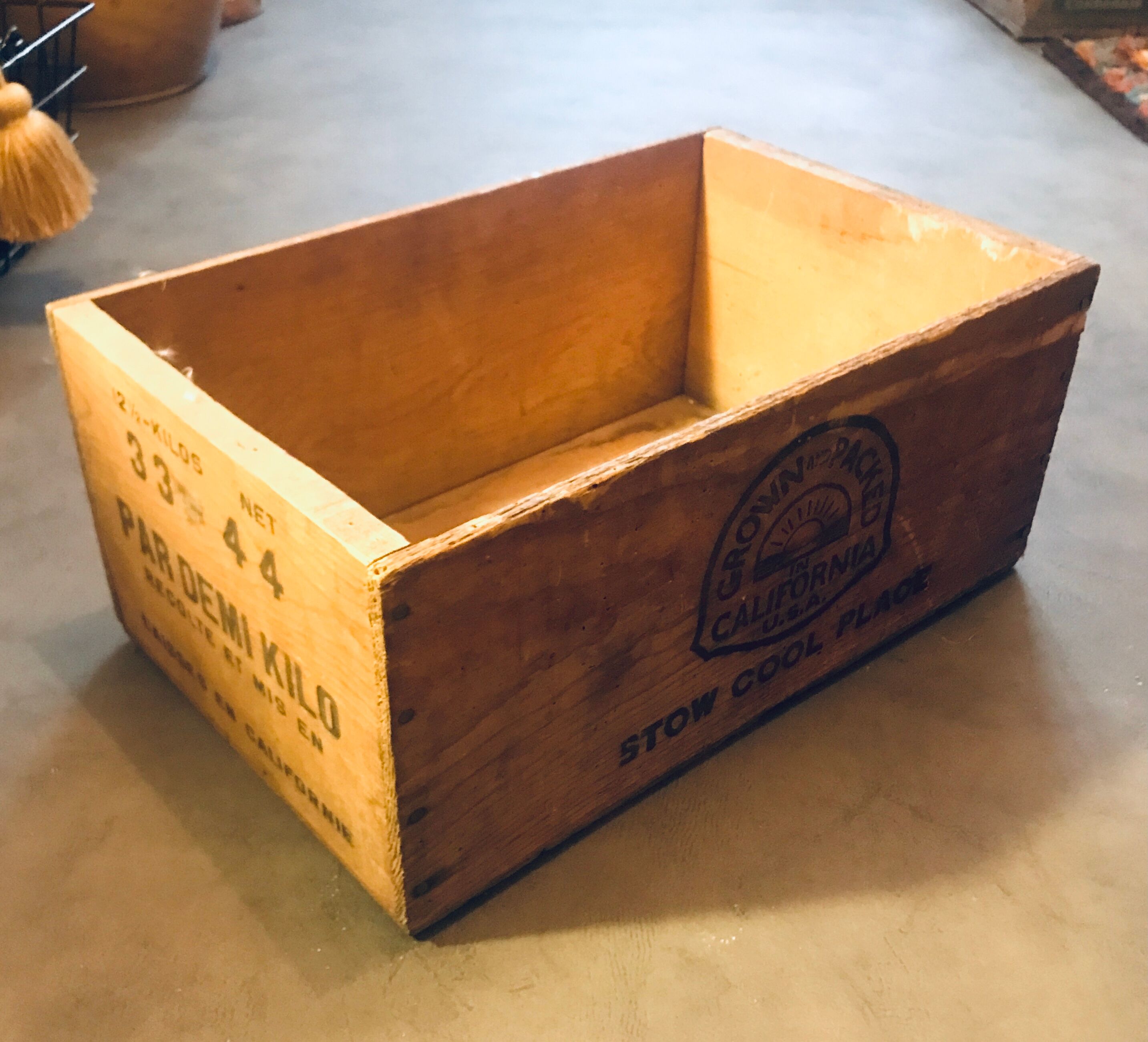 Old wood box California Santa Clara
