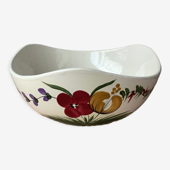 Pornic MBFA salad bowl hand-painted spring model